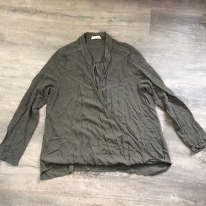 Sage Colored Crop Top, Size L